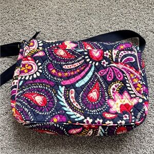 Vera Bradley Vibrant Paisley Patterned Laptop Bag Black